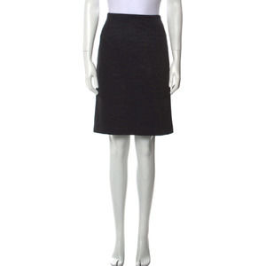 MaxMara Womens Cotton Knee-Length Skirt Size Medium Black